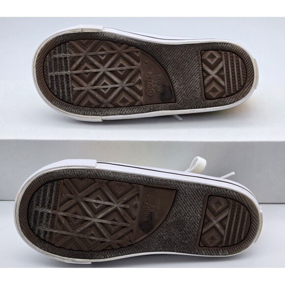 Converse All Star Youth 9 Rainbow Tie Dye Canvas Sneakers Multicolor Shoes Kids - Picture 6 of 12